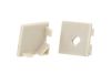 Coppia TAPPI plastica TC1616 ANGOLARI per Profilo Alluminio PLA1616