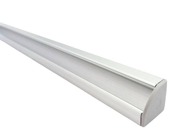 Profilo Alluminio Angolare 2m per Striscia led BARRA-2-2M MINIMO ORDINE 5 PZ