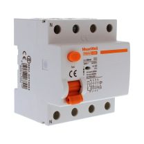 MeanWell RCCB Interruttore Differenziale Puro Tipo A 3P+N 4M 6000A 300mA 63A AC 400V IP20 IEC61008-1