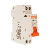 MeanWell MCB Interruttore Magnetotermico Automatico Curva C 1P+N 1M 6000A C20A AC 230V IP20 IEC60898-1
