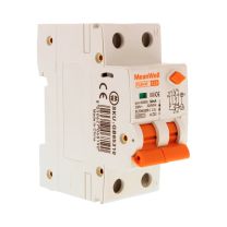 MeanWell RCBO Interruttore Magnetotermico Differenziale Tipo A Curva C 1P+N 2M 6000A 30mA C10A AC 230V IP20 IEC61009-1