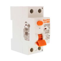 MeanWell RCCB Interruttore Differenziale Puro Tipo A 1P+N 2M 10000A 30mA 25A AC 230V IP20 IEC61008-1