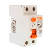 MeanWell RCCB Interruttore Differenziale Puro Tipo A 1P+N 2M 6000A 30mA 40A AC 230V IP20 IEC61008-1