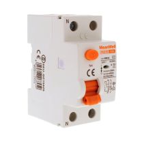 MeanWell RCCB Interruttore Differenziale Puro Tipo A 1P+N 2M 6000A 300mA 25A AC 230V IP20 IEC61008-1