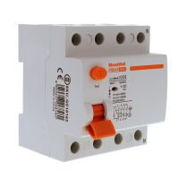 MeanWell RCCB Interruttore Differenziale Puro Tipo A 3P+N 4M 10000A 30mA 63A AC 400V IP20 IEC61008-1