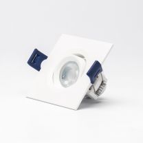 Incasso Mini THREELINE bianco 3W Quadrato Bianco Caldo