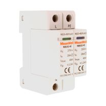 MeanWell SPD Scaricatore Di Sovratensione Modulare, Tipo 2 T2 1P+N 2M 20kA-40kA AC 275V IP20 IEC61643-11