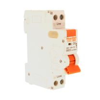 MeanWell RCBO Interruttore Magnetotermico Differenziale Tipo AC Curva C 1P+N 1M 6000A 30mA C25A AC 230V IP20 IEC61009-1