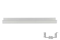Profilo Alluminio Incasso 20mm 1 Metro PLI2810 per Strip LED