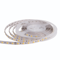 Strip LED 5050 60 LED/m CCT regolabile caldo/freddo 24V IP33 10.8W/m bobina 5m