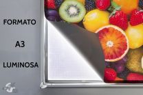 Cornice a scatto LED formato A3 per locandine pubblicitarie