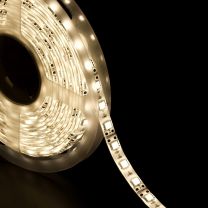 Strip LED 5050 60 LED/m bianco caldo 12v IP65 8W/m bobina 5m