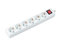CIABATTA BIANCA 6 PRESE BIP + SCHUKO +INT 