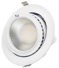 Incasso LED rotondo orientabile THREELINE Bianco Neutro 4000K 60W