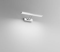 Applique a LED metallo cromato ISYLUCE a parete 4000K 460lm 8W 