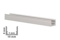 Profilo alluminio sezione "C" SLIM 1 Metro PLE1008 per Strip LED