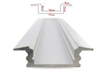 Profilo alluminio incasso S1 Metro PLI2507 per Strip LED