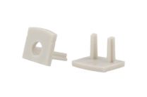 Coppia TAPPI plastica TC1008 per Profilo Alluminio PLE1008