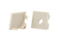 Coppia TAPPI plastica TC1616 ANGOLARI per Profilo Alluminio PLA1616