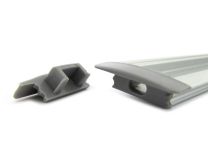 Coppia TAPPI plastica TC2507 per Profilo Alluminio PLI2507